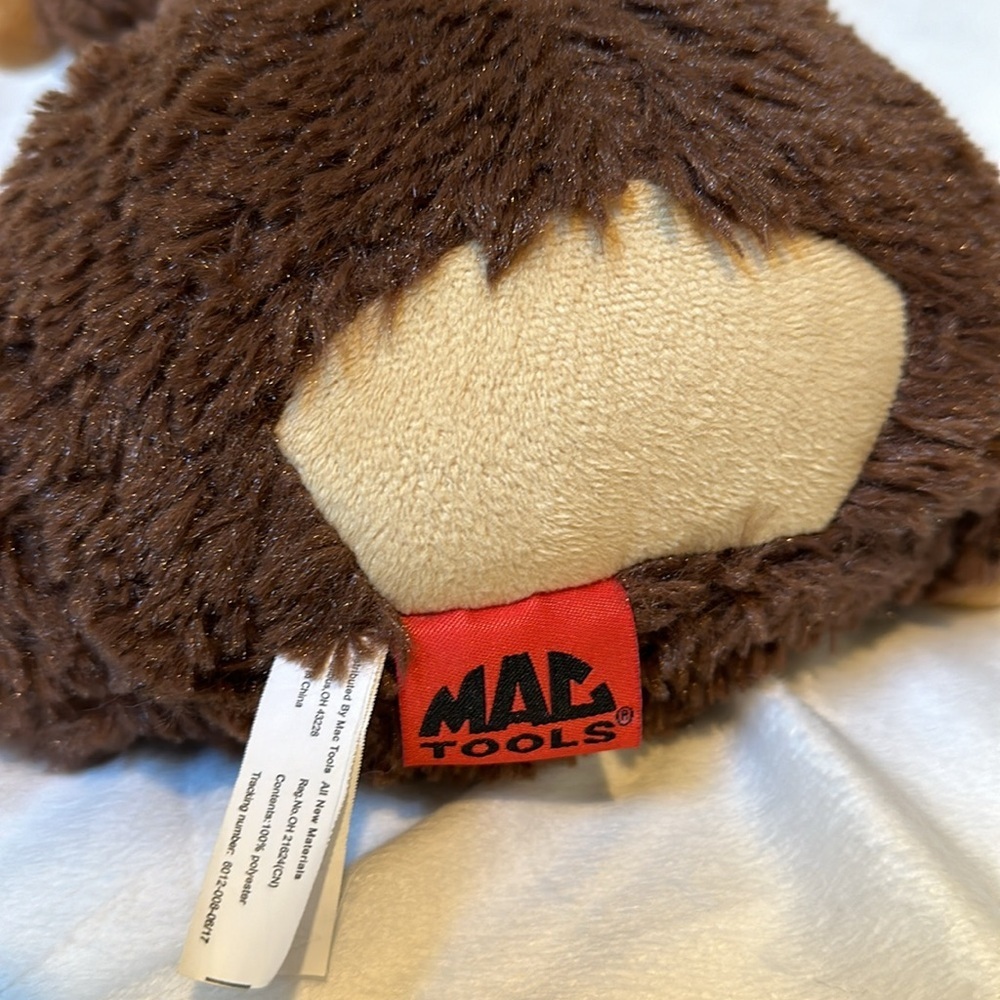 Mac Tools Monkey Plush Animal Monkey Mechanic 14"… - image 7
